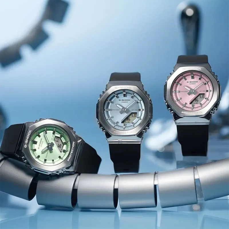 Casio G-Shock ANALOG-DIGITAL Metallic Pink Dial Watch- GM-S2110-4A